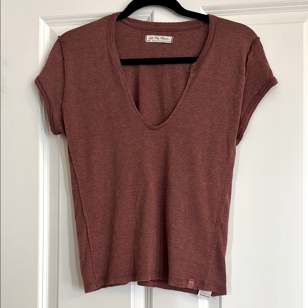 We The Free Women's Size Large Brown T-Shirt - Picture 13 of 14